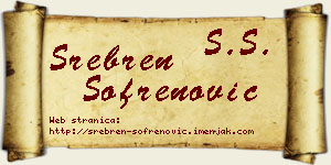 Srebren Sofrenović vizit kartica